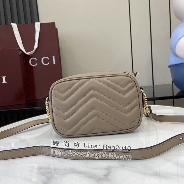Gucci專櫃古馳最新款Marmont系列迷你肩背包鏈條挎包 jh2363型號：634936